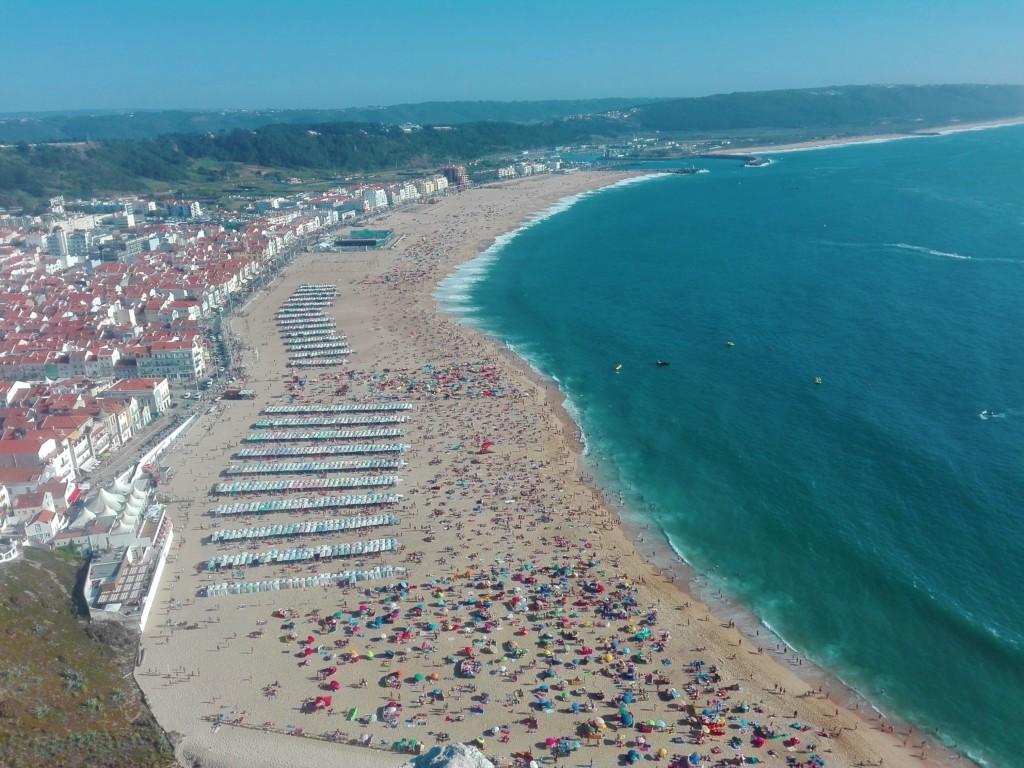 Praia Nazaré vista do sitio